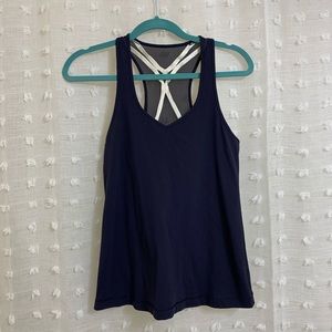 Navy blue Lululemon size 10 tank